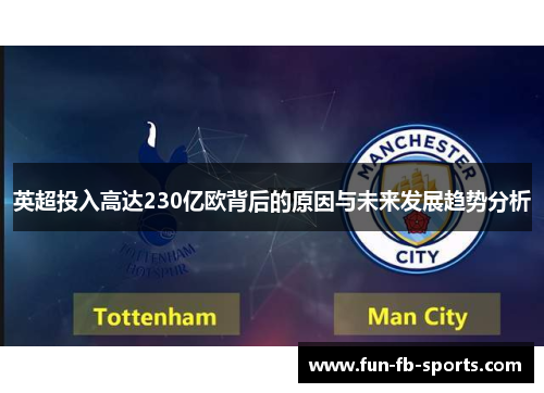 英超投入高达230亿欧背后的原因与未来发展趋势分析