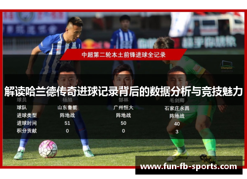 解读哈兰德传奇进球记录背后的数据分析与竞技魅力